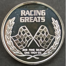 1 Oz SilverTowne Racing Greats Rusty Wallace Reverse