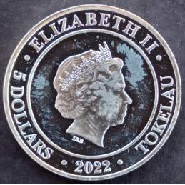 2022 1 Oz Tokelau Goddess Europa Obverse