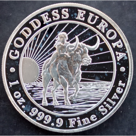 2022 1 Oz Tokelau Goddess Europa Reverse