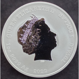 2022 1 Oz Tuvalu 60 Years of Bond Obverse