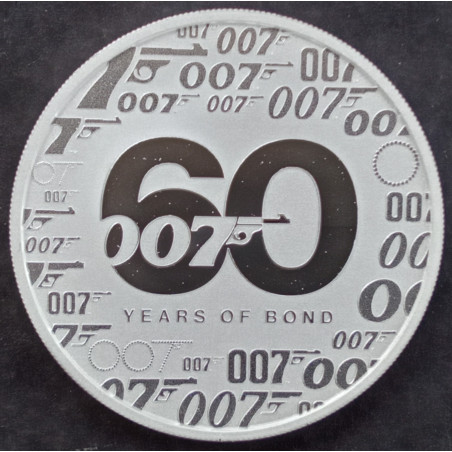 2022 1 Oz Tuvalu 60 Years of Bond Reverse