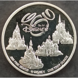 2000 1 Oz Liberty Mint Celebrate Disney Reverse