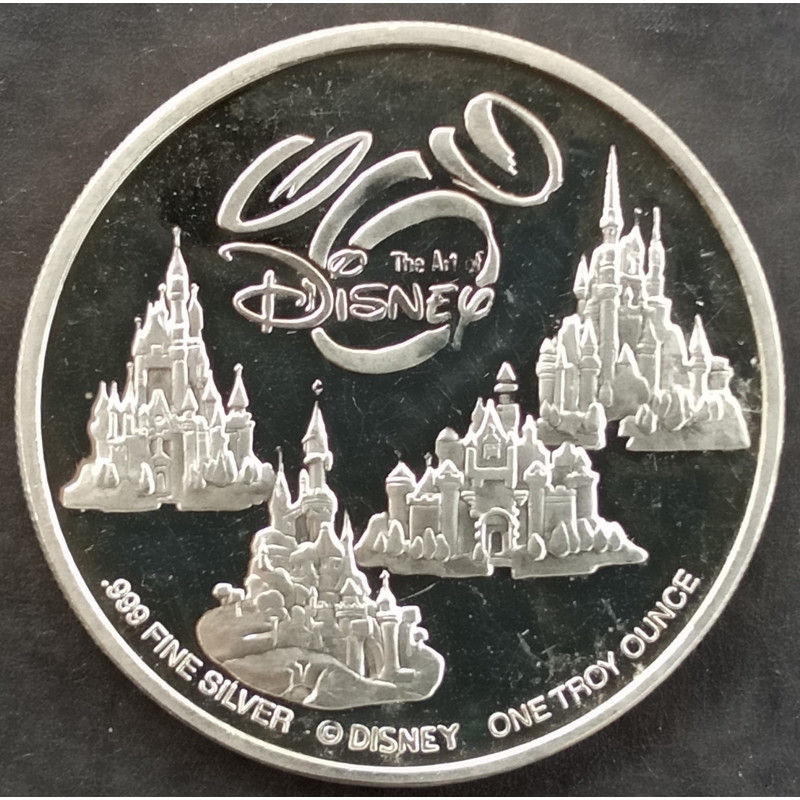 2000 1 Oz Liberty Mint Celebrate Disney Reverse