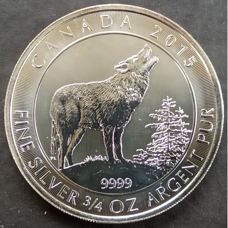 2015 3/4 Oz Canada Wolf Reverse