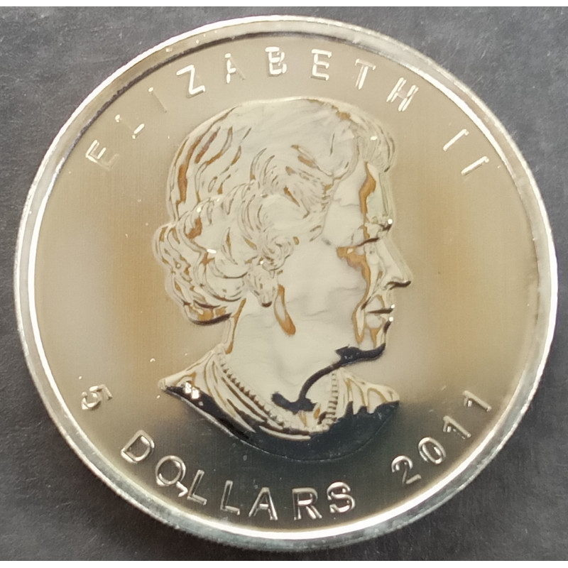 2011 1 Oz Canada Wildlife Timber Wolf Obverse