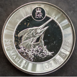 2017 1 Oz Cayman Islands Marlin Reverse