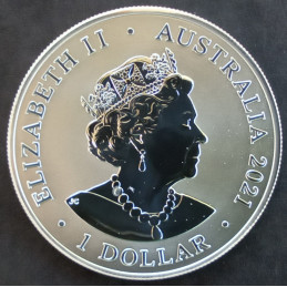 2021 1 Oz Australia Zoo Cheetah Obverse