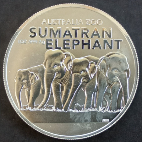 2022 1 Oz Australia Zoo Sumatran Elephant Reverse