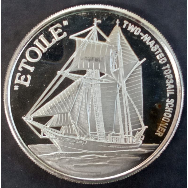 1 Oz AMC Etoile Sailing Ship Obverse