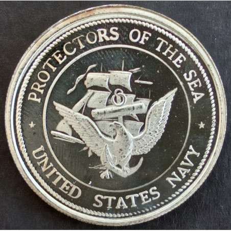 1991 1 Oz Desert Storm Navy Reverse