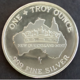 1991 1 Oz Continental Coin Koala Reverse