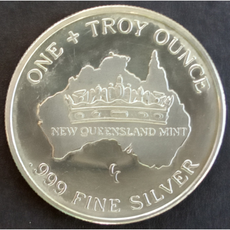 1991 1 Oz Continental Coin Koala Reverse
