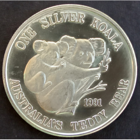 1991 1 Oz Continental Coin Koala Obverse