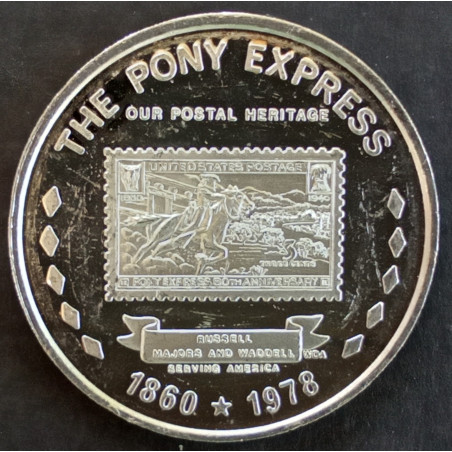 1978 1 Oz USPS Pony Express Obverse