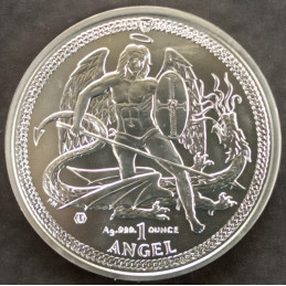 2015 1 Oz Isle of Man Angel Reverse
