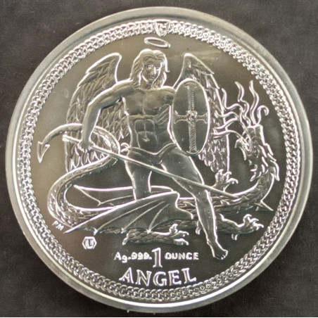 2015 1 Oz Isle of Man Angel Reverse