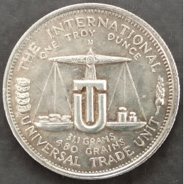 1973 1 Oz Hoffman & Hoffman World Trade Reverse