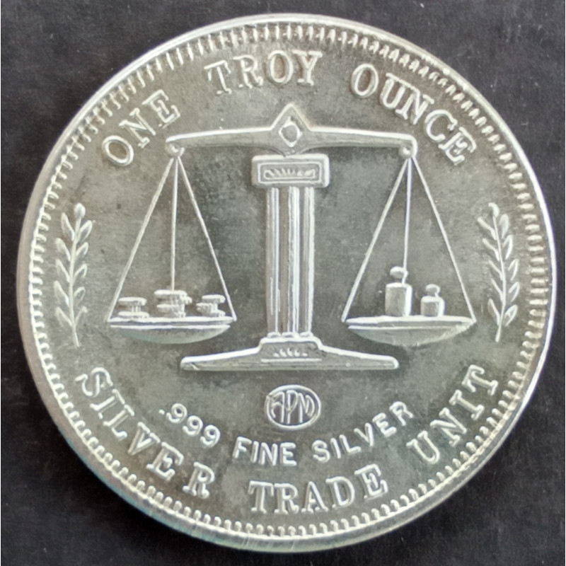1 Oz American Pacific Mint Draped Bust/Trade Reverse