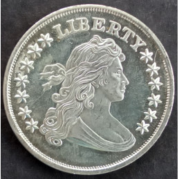 1 Oz American Pacific Mint Draped Bust/Trade Obverse