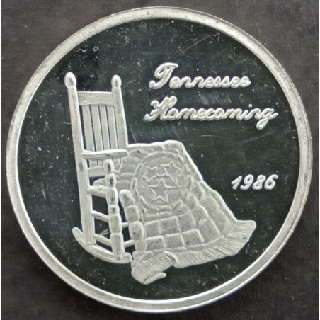 1986 1 Oz SilverTowne Tennessee Homecoming Obverse