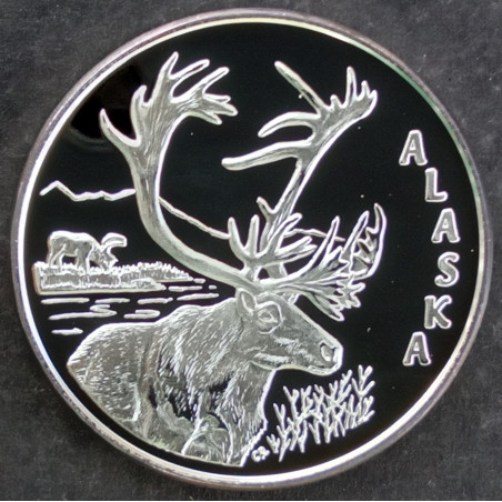 1 Oz Alaska Mint Moose Obverse