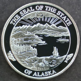 1 Oz Alaska Mint Moose Reverse