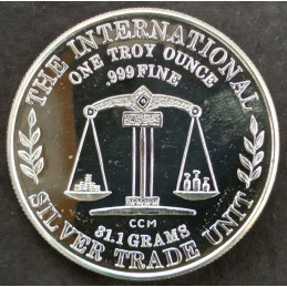 1981 1 Oz California Crown Mint Louisiana Tech Basketball Reverse