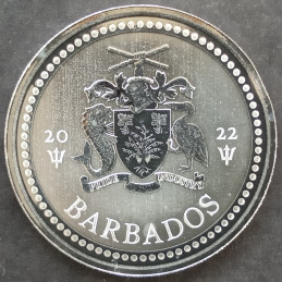 2022 1 Oz Barbados Trident Obverse