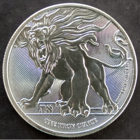 2019 1 Oz Niue Roaring Lion Obverse