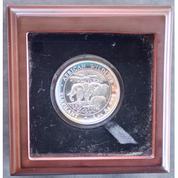 2013 1 Oz Somali Elephant High Relief Box