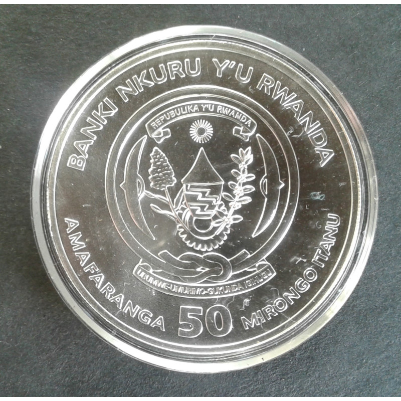 2016 1 Oz Rwanda Wildlife Meerkat Reverse