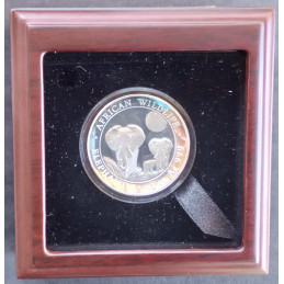 2014 1 Oz Somali Elephant High Relief Box