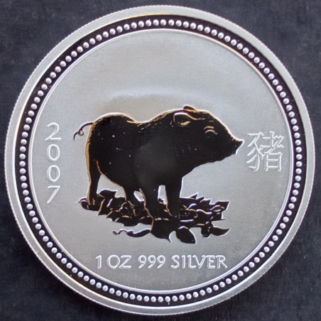 2007 1 Oz Australian Lunar Series 1 [Pig] Reverse
