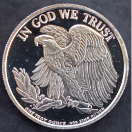 2001 1 Oz SilverTowne Daytona Beach Bike Week Reverse