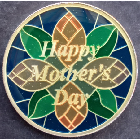 1 Oz SilverTowne Enameled Mother's Day Obverse