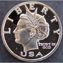 2000 1 Oz NorFed Liberty Dollar Type 3 Obverse
