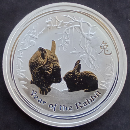 2011 1 Oz Australian Lunar Series 2 [Rabbit] Reverse