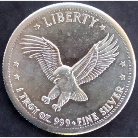 1981 1 Oz Hoffman & Hoffman Liberty Obverse