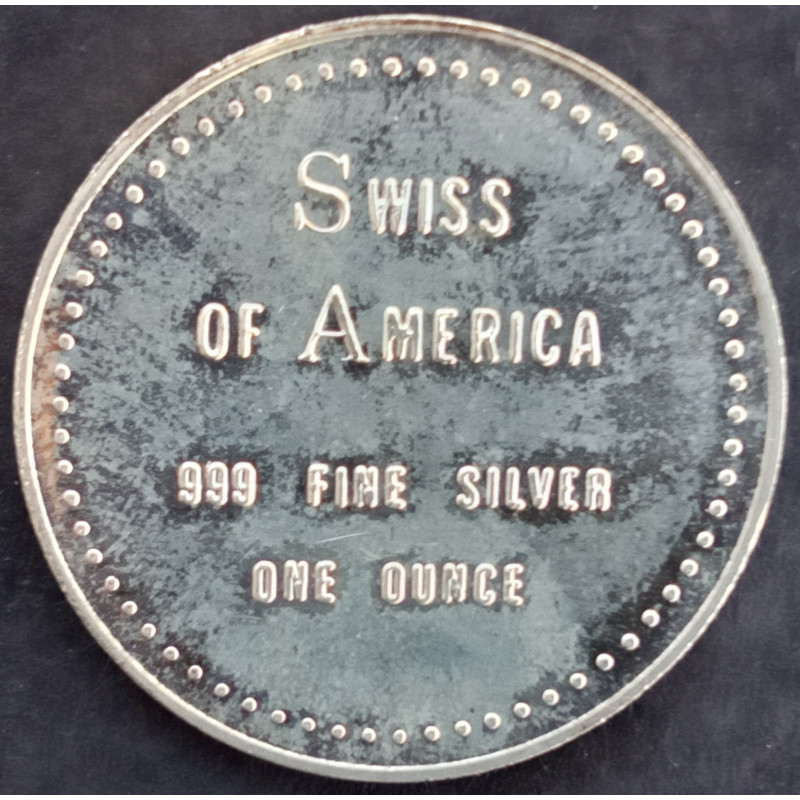 1 Oz Draper Mint Swiss of America Type 3 Obverse Reverse