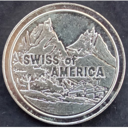 1 Oz Draper Mint Swiss of America Type 3 Obverse Obverse