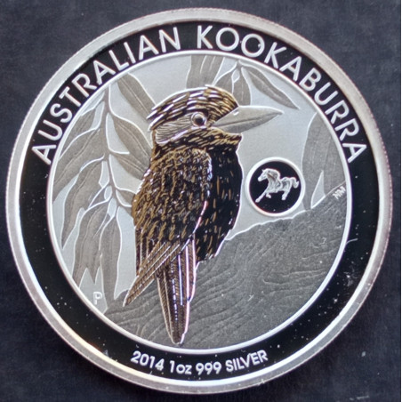 2014 1 Oz Australian Kookaburra Horse Privy Reverse