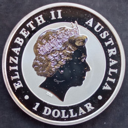 2014 1 Oz Australian Kookaburra Horse Privy Obverse