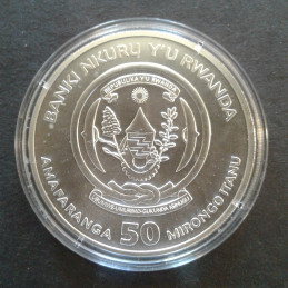 2014 1 Oz Rwanda Wildlife Impala Privy Reverse