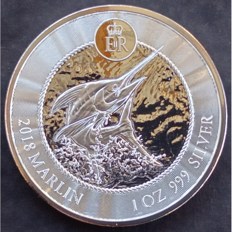 2018 1 Oz Cayman Islands Marlin Reverse