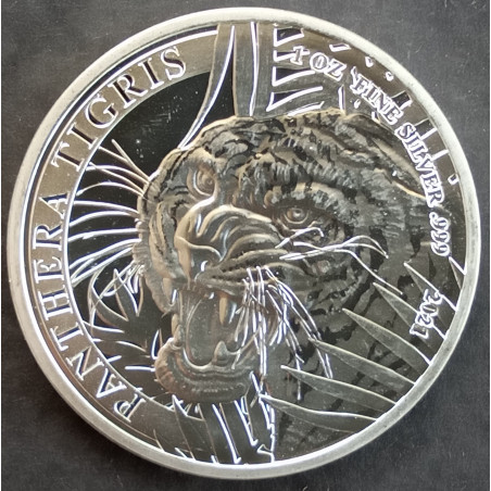 2021 1 Oz Laos Tiger Reverse
