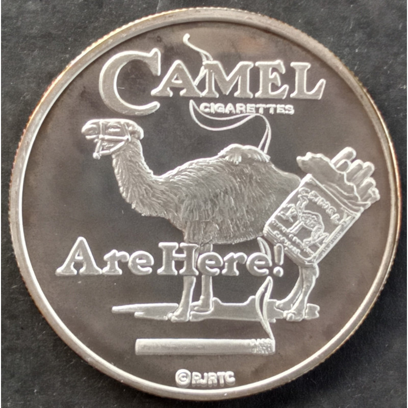 1998 1 Oz  RJ Reynolds Camels Are Here Reverse