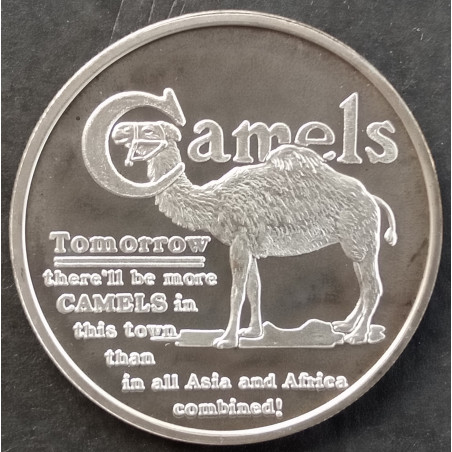 1998 1 Oz  RJ Reynolds Camels Are Here Obverse