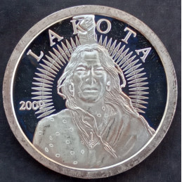 2009 1 Oz AOCS Lakota Obverse