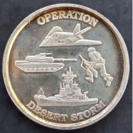 1 Oz Desert Storm To Honor All Who Served Obverse