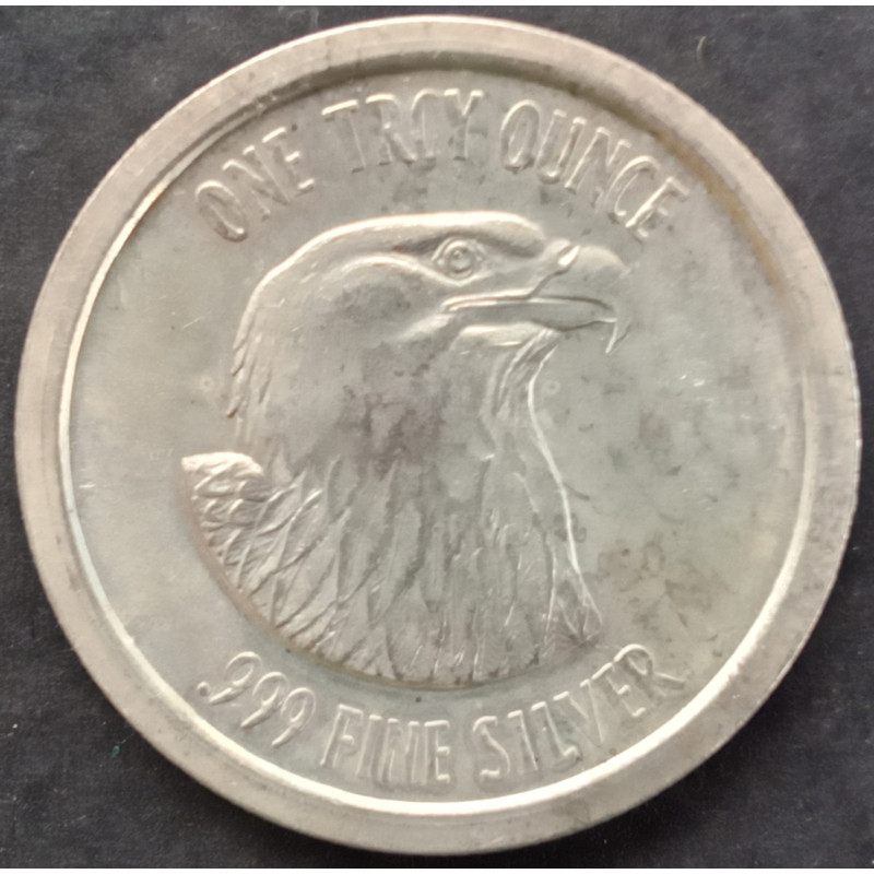 1 Oz American Pacific Mint Eagle Head Trade Obverse